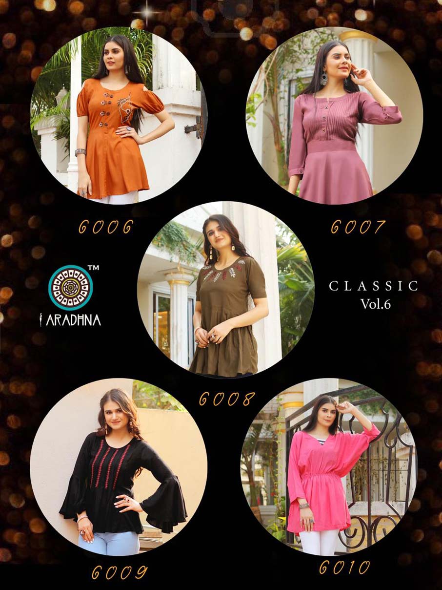 Classic Vol-6 Embroidery Work Tops Garment Classic Vol-6 Embroidery Work Tops Garment